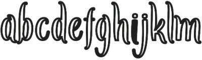 Amlight-Outline otf (300) Font LOWERCASE
