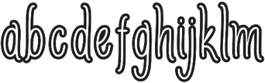 Amlight-SemiOutLine otf (300) Font LOWERCASE