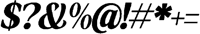 Amnesist Black Italic otf (900) Font OTHER CHARS
