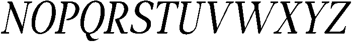 Amnesist Italic otf (400) Font UPPERCASE