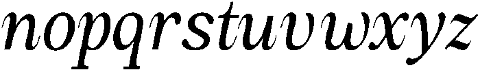 Amnesist Italic otf (400) Font LOWERCASE