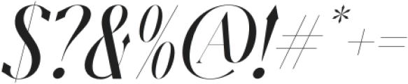 Amodhev Italic otf (400) Font OTHER CHARS