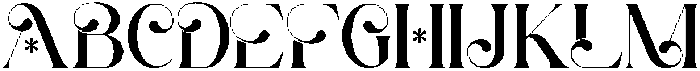 Amolin Regular otf (400) Font UPPERCASE
