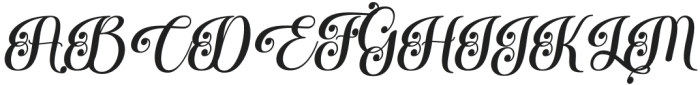 Amolina Sweet Italic Regular otf (400) Font UPPERCASE