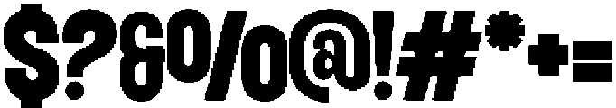 Amontic Display Bold otf (700) Font OTHER CHARS