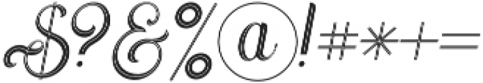 Amora  inline otf (400) Font OTHER CHARS