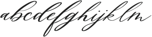 AmoraCalligraphy otf (400) Font LOWERCASE