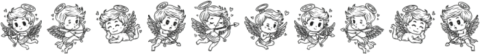 Amore Cupid otf (400) Font OTHER CHARS