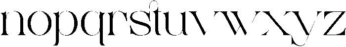 Amore Regular otf (400) Font LOWERCASE