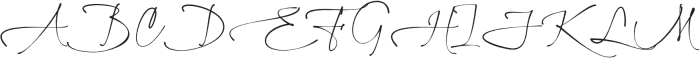 Amore Signature Rough otf (400) Font UPPERCASE