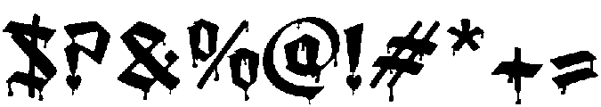 Amortem Drip Heart otf (400) Font OTHER CHARS