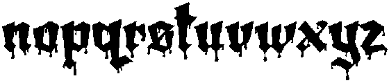 Amortem Drip Heart otf (400) Font LOWERCASE