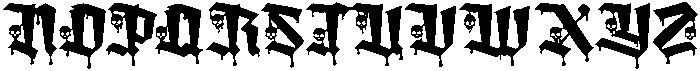 Amortem Drip Skull otf (400) Font UPPERCASE