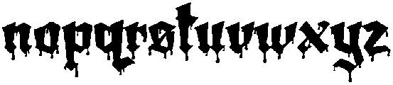 Amortem Drip Skull otf (400) Font LOWERCASE