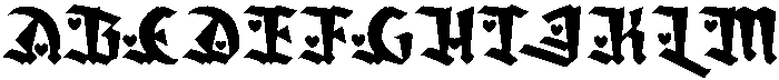 Amortem Heart otf (400) Font UPPERCASE