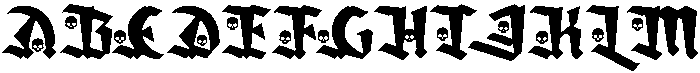 Amortem Skull otf (400) Font UPPERCASE