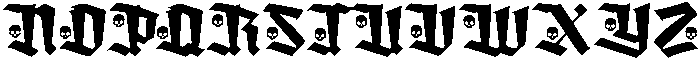 Amortem Skull otf (400) Font UPPERCASE