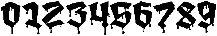 AmortemDripRegular otf (400) Font OTHER CHARS