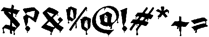 AmortemDripRegular otf (400) Font OTHER CHARS