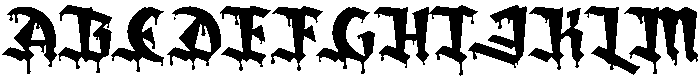 AmortemDripRegular otf (400) Font UPPERCASE