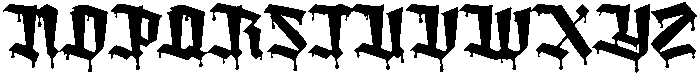AmortemDripRegular otf (400) Font UPPERCASE