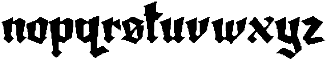 AmortemRegular otf (400) Font LOWERCASE