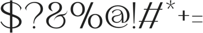 Amorthe-Regular otf (400) Font OTHER CHARS