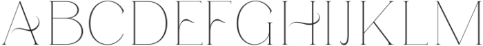 Amorthe Thin otf (100) Font UPPERCASE