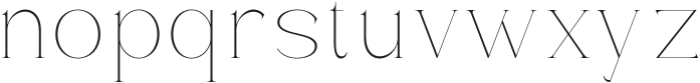 Amorthe Thin otf (100) Font LOWERCASE