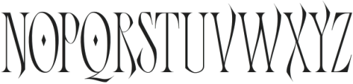 Amorvis Thin Condensed otf (100) Font UPPERCASE