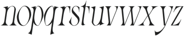 Amorvis Thin italic otf (100) Font LOWERCASE