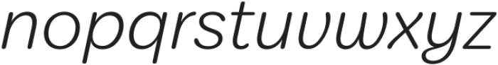 Amostra Light Italic otf (300) Font LOWERCASE