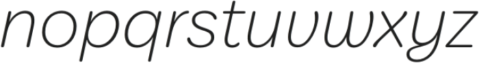 Amostra UltraLight Italic otf (300) Font LOWERCASE