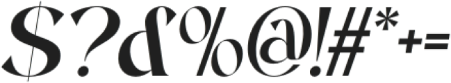 Amoure Italic otf (400) Font OTHER CHARS