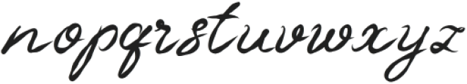 AmoursLetter-Regular otf (400) Font LOWERCASE