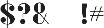 Amphi Stencil otf (400) Font OTHER CHARS