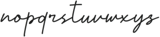 Amrack Signature Regular otf (400) Font LOWERCASE