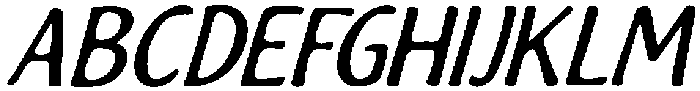 Amretiqua Italic otf (400) Font UPPERCASE