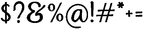 Amretiqua Regular otf (400) Font OTHER CHARS