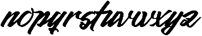 Amsefik Broky otf (400) Font LOWERCASE