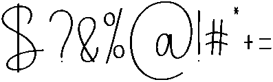 Amsterdam Signature Regular otf (400) Font OTHER CHARS
