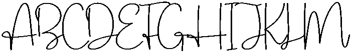 Amsterdam Signature Regular otf (400) Font UPPERCASE