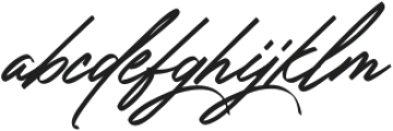 Amsterday Signature otf (400) Font LOWERCASE