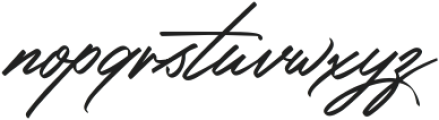 Amsterday Signature otf (400) Font LOWERCASE