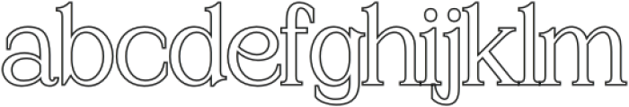 Amstir Outline otf (400) Font LOWERCASE