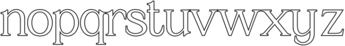 Amstir Outline otf (400) Font LOWERCASE