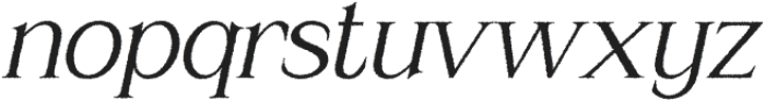 Amstir Rough Italic otf (400) Font LOWERCASE