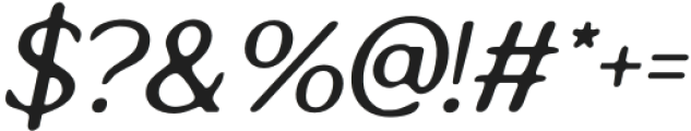 AmstirBlur-Italic otf (400) Font OTHER CHARS