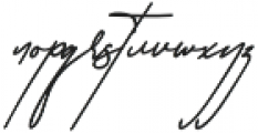 Amstonia Signature otf (400) Font LOWERCASE