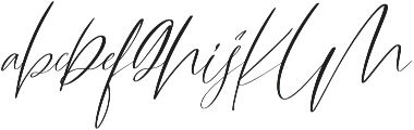 Amulet Script Font Regular otf (400) Font LOWERCASE